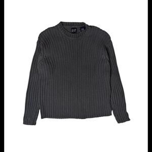 Gap grey ribbed sweater size